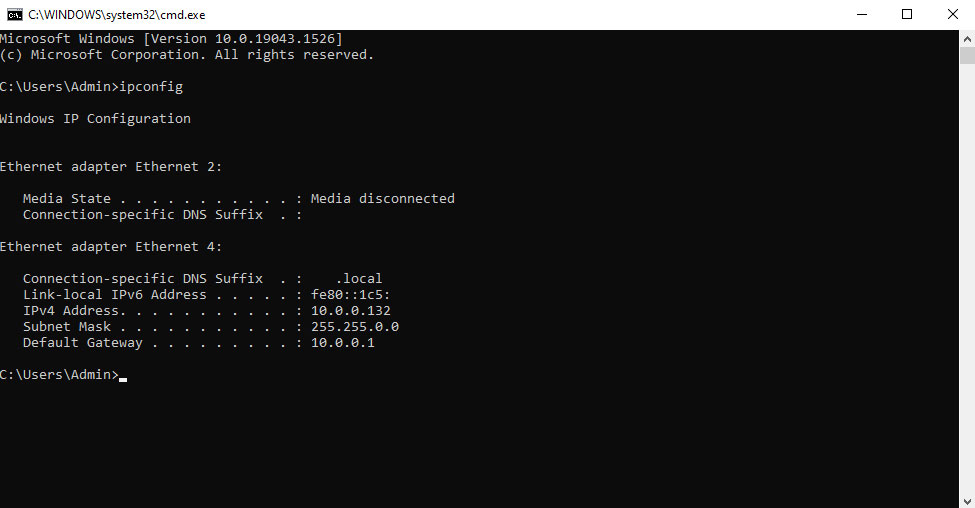 How to find IP address